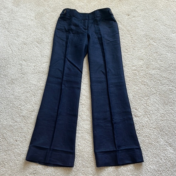 J. Crew | Linen Navy Pants Trousers | 0 - Picture 3 of 9